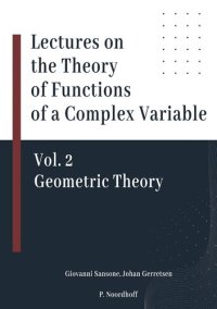 cover of the book Lectures on the Theory of Functions of a Complex Variable, Vol. 2: Geometric Theory