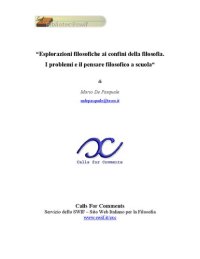 cover of the book Esplorazioni filosofiche ai confini della filosofia. I problemi e il pensare filosofico a scuola