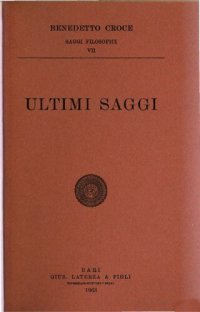 cover of the book Ultimi saggi