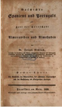 cover of the book Geschichte Spaniens und Portugals zur Zeit der Herrschaft der Almoraviden und Almohaden