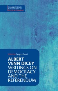 cover of the book Albert Venn Dicey: Writings on Democracy and the Referendum