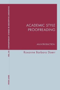 cover of the book Academic Style Proofreading: An Introduction