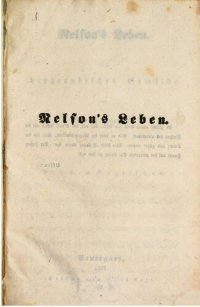 cover of the book Nelsons Leben : Ein biographisches Gemälde