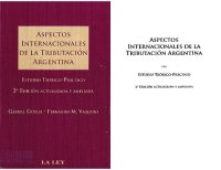 cover of the book Aspectos internacional de la tributación argentina. Estudio teórico práctico