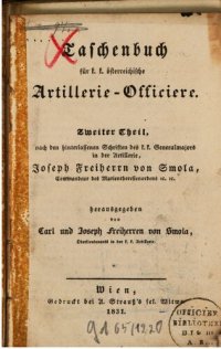 cover of the book Taschenbuch für k. k. österreichische Artillerie-Offiziere