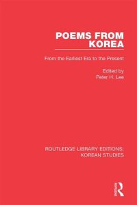 cover of the book Poems from Korea: From the Earliest Era to the Present