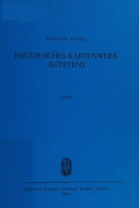 cover of the book Historisches Kartenwerk Ägyptens (text)