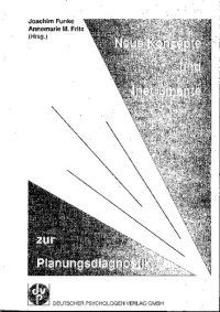 cover of the book Neue Konzepte und Instrumente zur Planungsdiagnostik