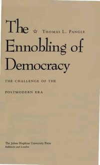 cover of the book Ennobling of Democracy - Challenge of Postmodern Age