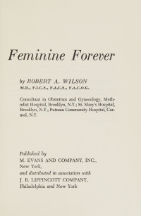 cover of the book Feminine Forever