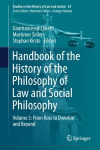 cover of the book Handbook of the History of the Philosophy of Law and Social Philosophy: Volume 3: From Ross to Dworkin and Beyond