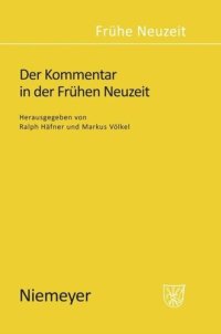 cover of the book Der Kommentar in der Frühen Neuzeit