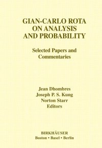 cover of the book Gian-Carlo Rota on Analysis and Probability: Selected Papers and Commentaries