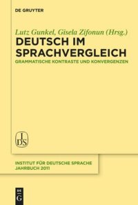 cover of the book Deutsch im Sprachvergleich: Grammatische Kontraste und Konvergenzen