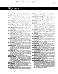 cover of the book CFA Level 1 Glossary