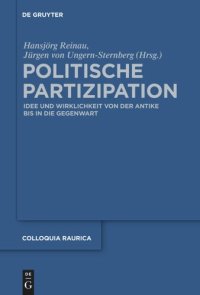 cover of the book Politische Partizipation: Idee und Wirklichkeit von der Antike bis in die Gegenwart