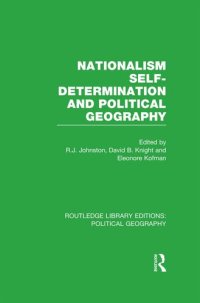 cover of the book Nationalism, Self-Determination and Political Geography