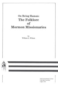 cover of the book On Being Human: Folklore of Mormon Missionaries