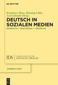 cover of the book Deutsch in Sozialen Medien: Interaktiv – multimodal – vielfältig