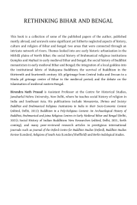 cover of the book Rethinking Bihar and Bengal: History, Culture and Religion