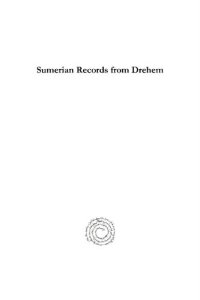 cover of the book Sumerian Records from Drehem