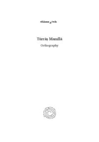 cover of the book Turas Mamlla =: Turras Mamlla: A Grammar of the Syriac Language