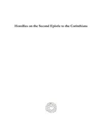 cover of the book Homilies on the Second Epistle to the Corinthians