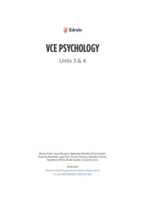 cover of the book Edrolo VCE Psychology Units 3 & 4