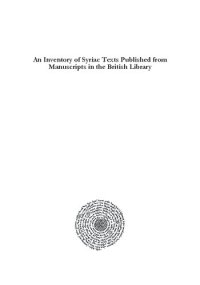 cover of the book An Inventory of Syriac Texts Published from Manuscripts in the British Library