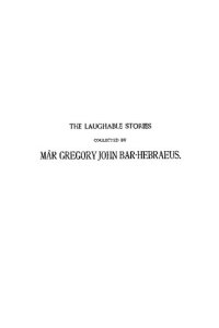 cover of the book The Laughable Stories Collected by Mar Gregory John Barhebraeus