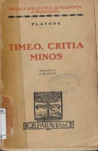 cover of the book Timeo, Critia, Minos