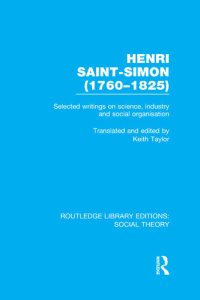 cover of the book Henri Saint-Simon, (1760-1825) (RLE Social Theory)