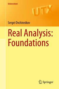 cover of the book Real Analysis: Foundations  (Instructor Solution Manual, Solutions)