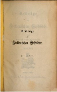 cover of the book Beiträge zur italienischen Geschichte