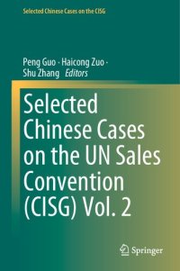 cover of the book Selected Chinese Cases on the UN Sales Convention (CISG) Vol. 2