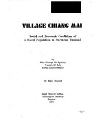 cover of the book Village Chiang Mai. Social and Economic Conditions of a Rural Population in Northern Thailand