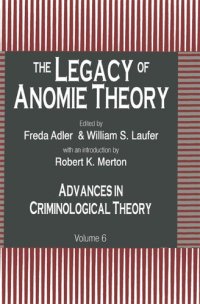 cover of the book The Legacy of Anomie Theory