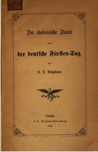 cover of the book Der Italienische Bund und der Deutsche Fürsten-Tag