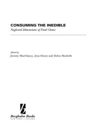 cover of the book Consuming the Inedible