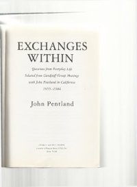 cover of the book Exchanges Within: Questions from Everyday Life Selected from Gurdjieff Group Meetings with John Eentland in California 1955-1984