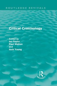 cover of the book Critical Criminology