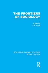 cover of the book The Frontiers of Sociology