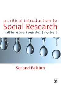 cover of the book A Critical Introduction to Social Research