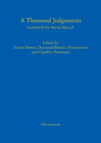 cover of the book A Thousand Judgements: Festschrift for Maria Macuch