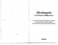 cover of the book Diccionario de la filosofia critica kantiana