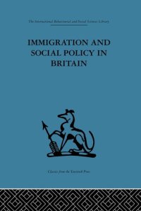 cover of the book Immigration and Social Policy in Britain