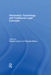 cover of the book Information Technology and Traditional Legal Concepts