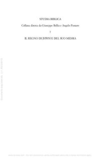 cover of the book Il regno di Jhwh e del suo messia. Salmi scelti dal primo libro del salterio