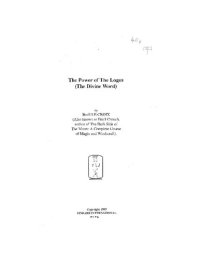 cover of the book The Power of the Logos (The Divine World)