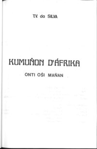 cover of the book Kumun̂on d'Áfrika: onti oŝi man̂an